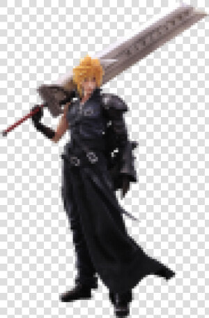 Square Enix Final Fantasy Vii Advent Children Cloud   Cloud Strife Advent Children Model  HD Png Download