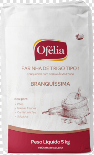 Farinha De Trigo T1 Plus Ofélia 5 Kg   Farinha De Trigo Ofélia  HD Png Download