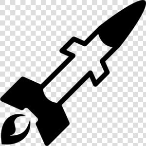 Rocket   Black And White Missile Clip Art  HD Png Download