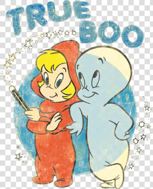 Casper The Friendly Ghost True Boo Men S Regular Fit   Casper The Friendly Ghost Art  HD Png Download