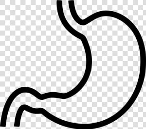 Svg Png Icon Free   Stomach Black And White Clipart  Transparent Png