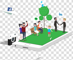 Social Media Marketing Hull Graphic   Cartoon  HD Png Download