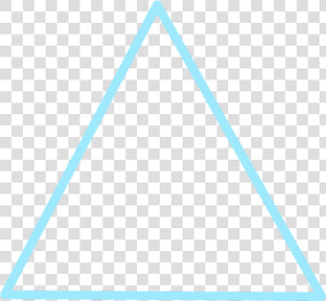  freetoedit  neon  triangle  blue  glow  frame  border   Triangle  HD Png Download