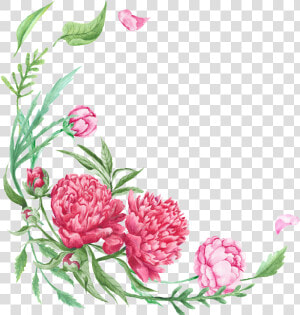 This Graphics Is Curved Floral Border Transparent Decorative   Transparent Corner Flower Borders  HD Png Download