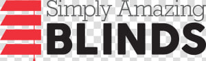 Simply Amazing Blinds Logo   Black and white  HD Png Download