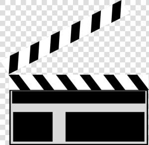 Movie Clipart Clapboard   Transparent Clapperboard Clipart  HD Png Download