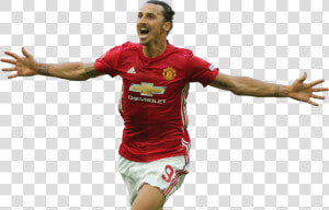 Red T Shirt Zlatan Ibrahimovic Png   Zlatan Ibrahimovic Png Manchester United  Transparent Png