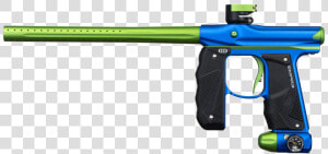 Gun paintball Marker firearm air Equipment recreation gun   Empire Mini Gs Blue And Green  HD Png Download