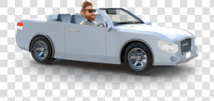 Man Driving A Convertible   Convertible  HD Png Download