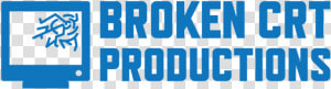 Broken Crt Logo Blue  HD Png Download