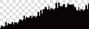 Silhouette Skyline City   Transparent Building Silhouette Png  Png Download