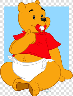 Transparent Baby Winnie The Pooh Png   Winnie The Pooh Belly Button  Png Download