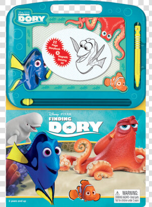 Finding Dory 22 Page Storybook And Magnetic Drawing  HD Png Download