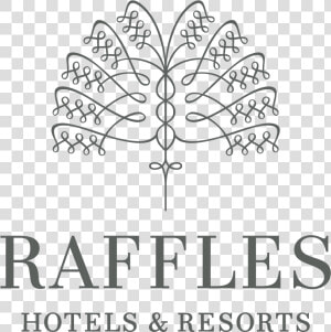 The Raffles Name Is Synonymous With Luxury  Glamour   Raffles Hotels  amp  Resorts Logo  HD Png Download