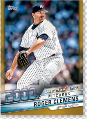 Roger Clemens 2020 Topps Series 1 Decades Best 2000   Baseball Player  HD Png Download