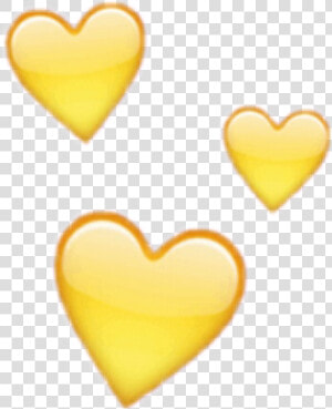  heart  emoji  stickers  sticker  cute  yellow   Heart  HD Png Download