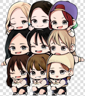 Twice Chibi Twicechibi Cute Pretty Kpop Freetoedit   Twice Png Chibi  Transparent Png