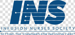 Ins Logo Tagline Blue   Infusion Nurses Society Logo  HD Png Download