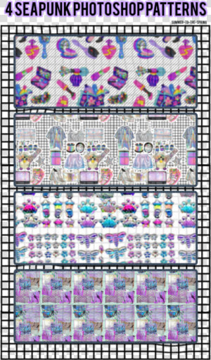 Seapunk Pattern   Png Download   Motif  Transparent Png