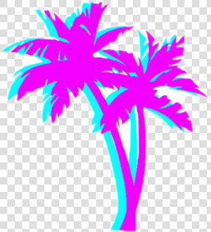 Palmeras Png   Png Download   Vaporwave Palm Tree Transparent  Png Download