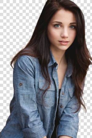 Transparent Emily Rudd Png   Girl With Brown Hair And Brown Eyes  Png Download