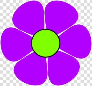 Flower Power Clip Art   Purple Flower Clipart  HD Png Download