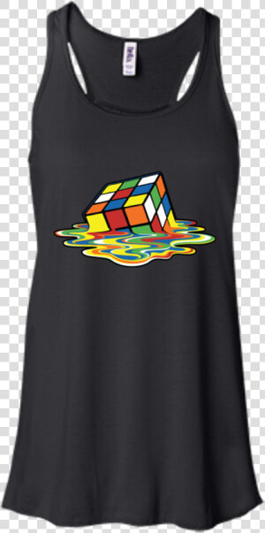 Melting Rubiks Cube Shirt   I M Mostly Peace Love And Light  HD Png Download