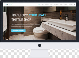 At Tiles Free Responsive Joomla Template Desktop   Website  HD Png Download