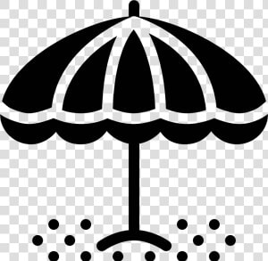 Beach Umbrella Filled Icon   Emoji De Praia Preto Png  Transparent Png