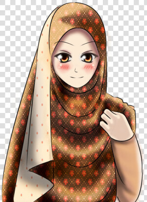 Hijabi School Girl Cartoon  HD Png Download