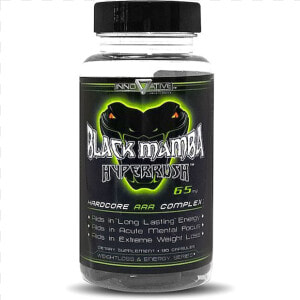 Black Mamba 90 Capsulas Innovative Labs   Black Mamba Hyper Rush  HD Png Download