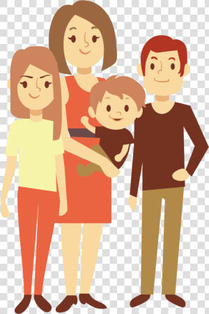 Nuclear Family Euclidean Vector Child Illustration   Transparent Family Vector Png  Png Download