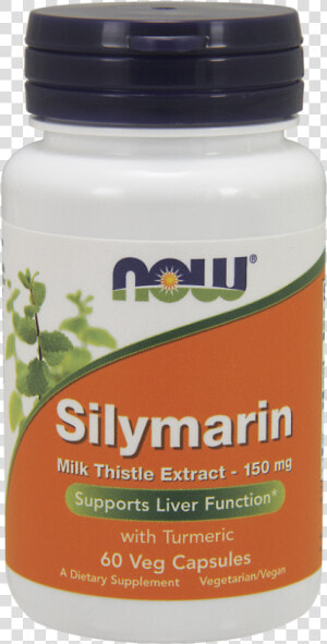 Silymarin Milk Thistle Extract 150 Mg Veg Capsules   Now Foods Zinc  HD Png Download