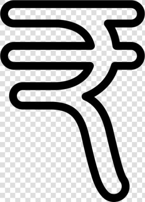 India Rupee Currency Symbol   Rupee Symbol Png White  Transparent Png