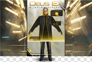 With The Title Character  Adam Jensen Himself And Was   Deus Ex Ar  HD Png Download