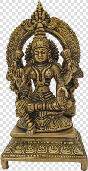 Brass Goddess Lakshmi Statue  3 X 8 Inch  Vgo Cart 3x8inch handmade   Statue  HD Png Download