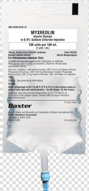 Baxter Insulin Premix  HD Png Download