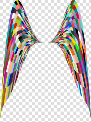 Colorful Geometric Angel Wings Clip Arts   Colorful Angel Wings Transparent  HD Png Download