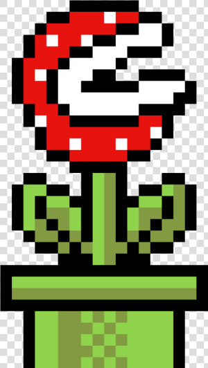 Mario Venus Fly Trap   Mario Piranha Plant Pixel  HD Png Download