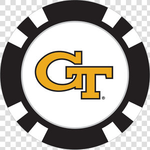 Georgia Tech Yellowjackets Poker Chip Ball Marker   New England Patriots Logo Circle  HD Png Download