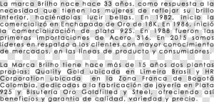 La Marca Brilho Nace Hace 33 Años  Como Respuesta A   Panfletos Herbalife  HD Png Download