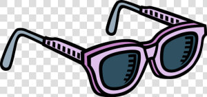 Vector Illustration Of Sunglasses Or Sun Glasses Protective   Sunglasses Black And White  HD Png Download