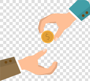 Transparent Hand With Money Clipart   Coins In Hand Png  Png Download