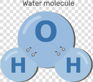 An Image Showing Sharing Electron Process Between Water   Chemical Properties Of Water Molecule  HD Png Download