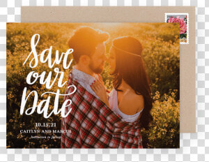 Chic Photo Save The Date Template   Save The Date Engagement Png  Transparent Png