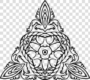 Art symmetry monochrome Photography   Design Celtic Knot Triangle  HD Png Download