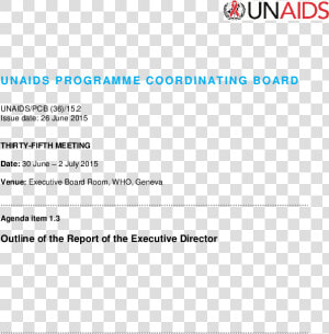 Joint United Nations Programme On Hiv aids  HD Png Download