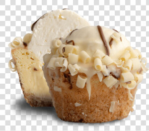 Cross section View Of A White Chocolate Fudge Bomb   Cupcake  HD Png Download