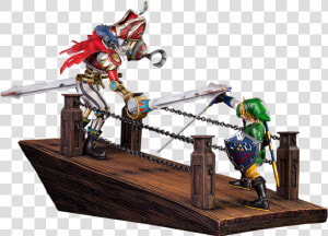 Link Vs Scervo Sandship Diorama   The Legend Of Zelda  HD Png Download