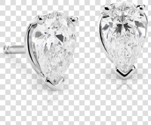 Pear Cut Diamond Studs   Diamond  HD Png Download